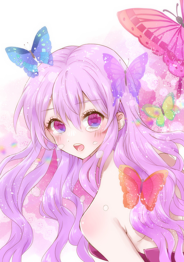 蝶と女の子