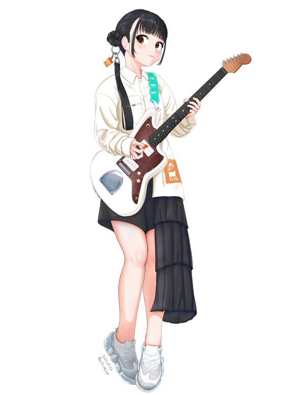 長瀬有花とエレキギター⚡