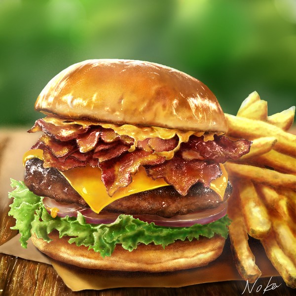 できたてハンバーガー