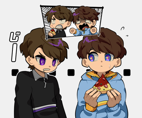 ピザを強奪する