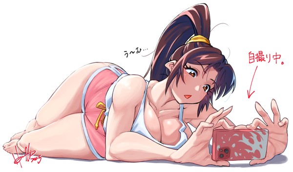 「勝利カット」を決めてるときの不知火舞さん