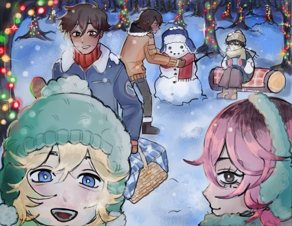 omori Christmas art