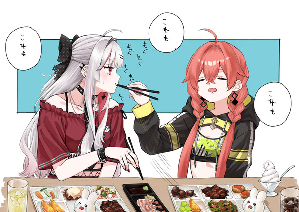 偏食あかぴゃと石神ママ