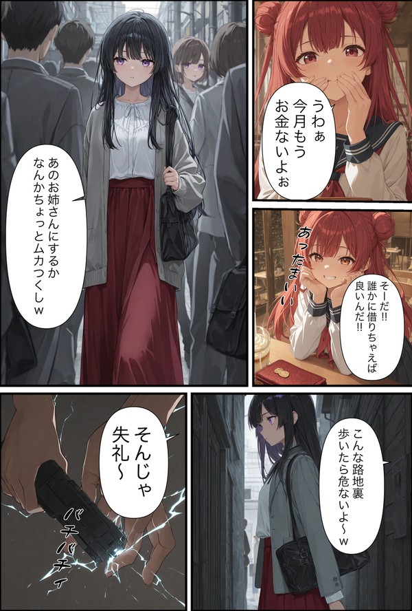 【強制露出】捕まって脱がされる