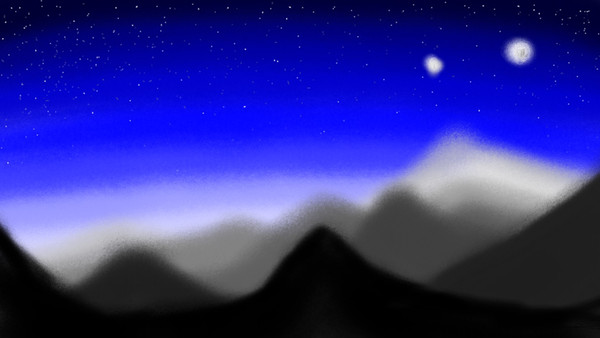 夜と月