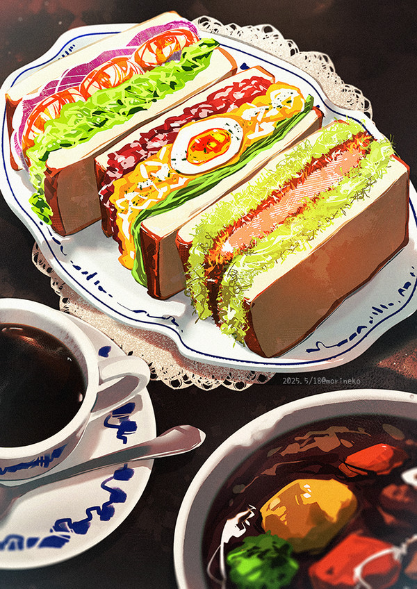 【オリジナル】喫茶店なサンドウィッチ
