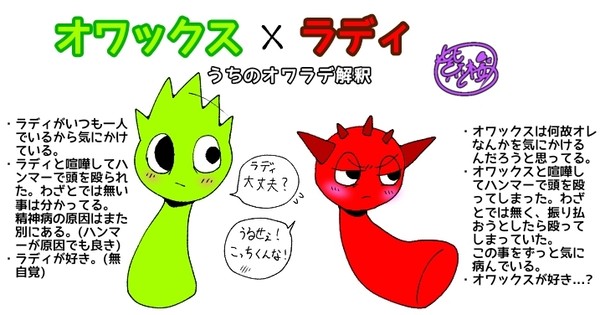 オワラデまとめ (⚠️擬人化注意⚠️)