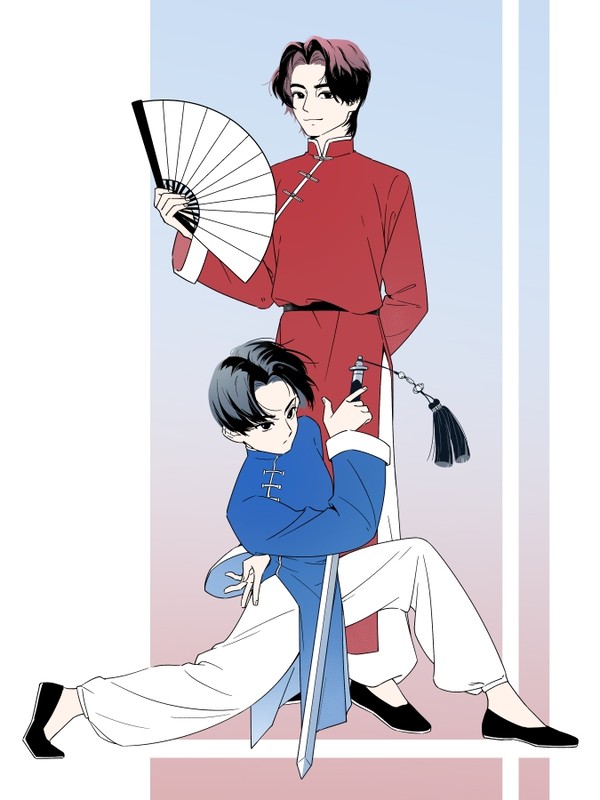 中華風の大也と射士郎