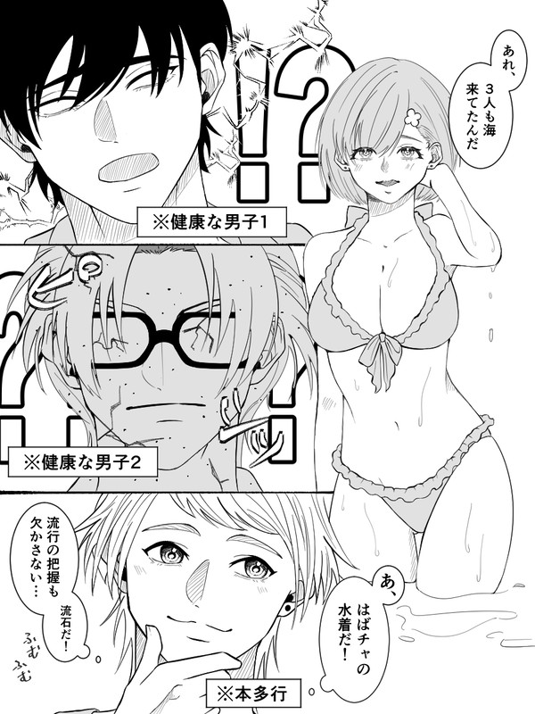 風本七マリとsexy水着