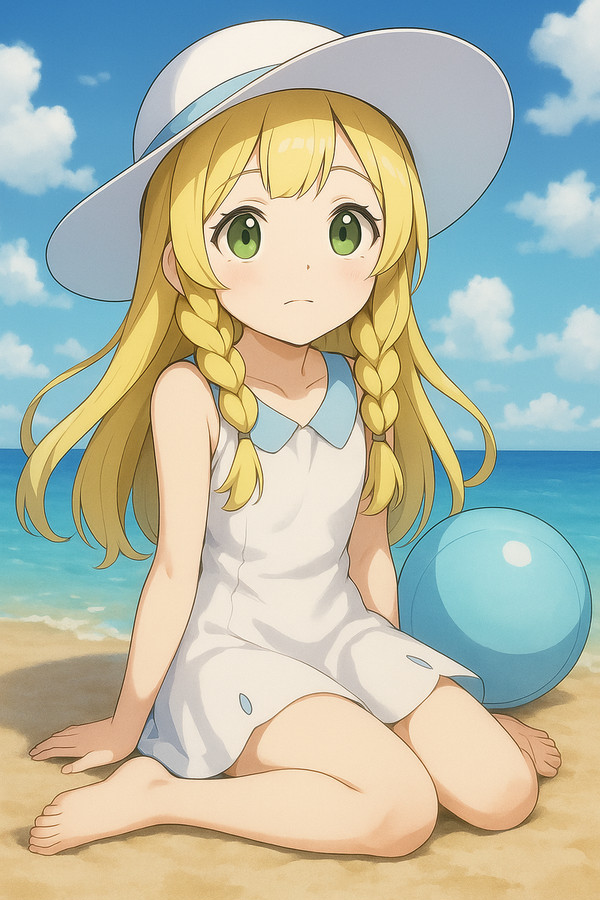 リーリエ風キャラをsoraでai生成したよ!