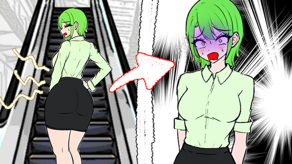 【アニメ】エスカレーターで限界がきて脱糞してしまう女の子+その他