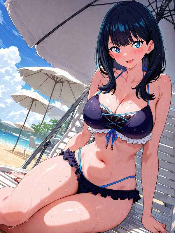 宝多六花の水着姿（SSSS.GRIDMAN）