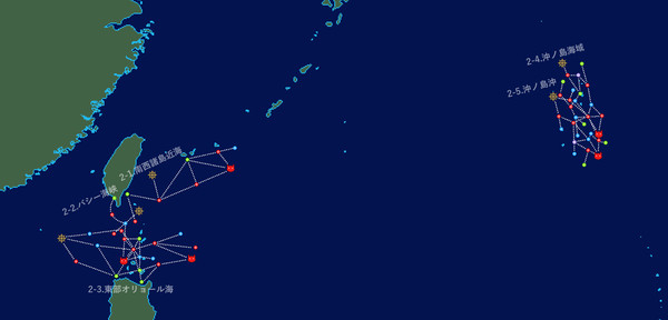 南西諸島海域推測図【艦これ】