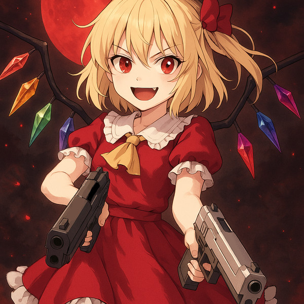 Flan with guns