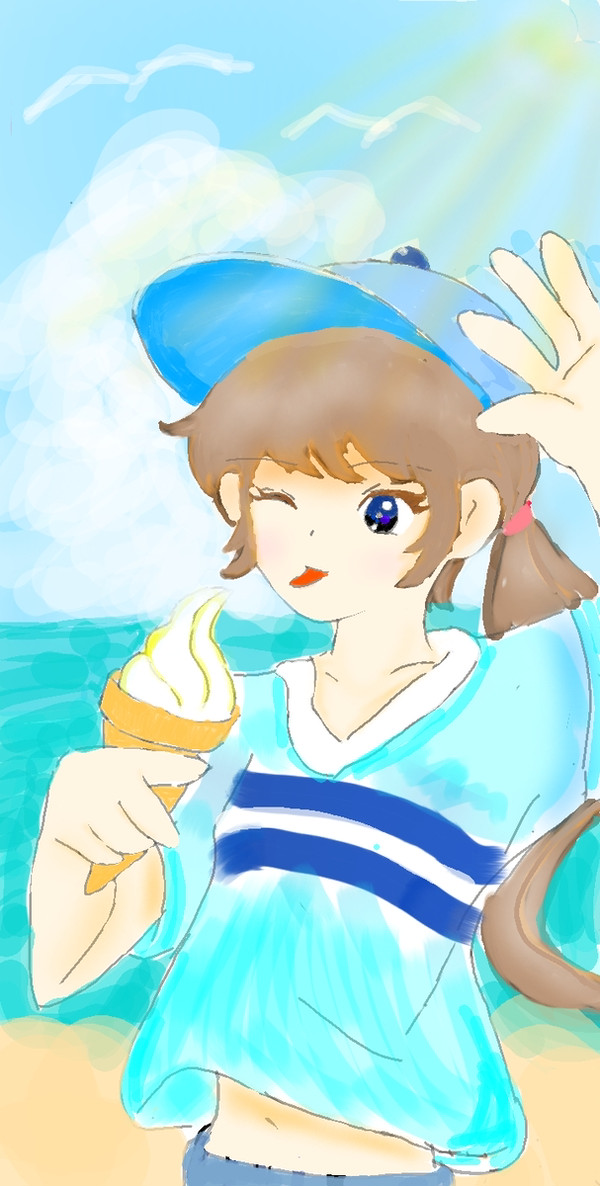 夏だ！海だ！ソフトクリームだ！