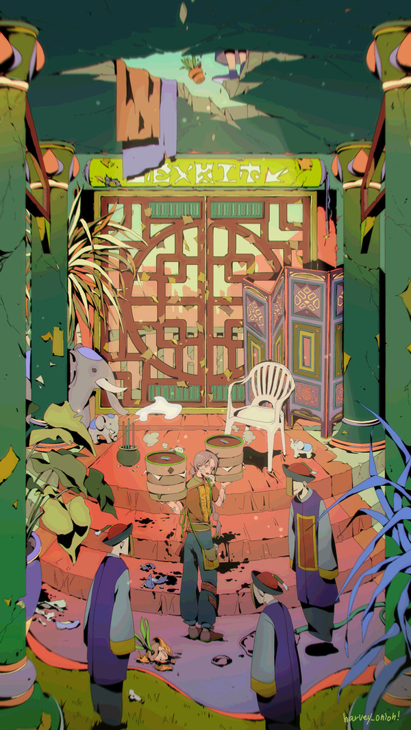 廃墟に配達_deliver to ruins