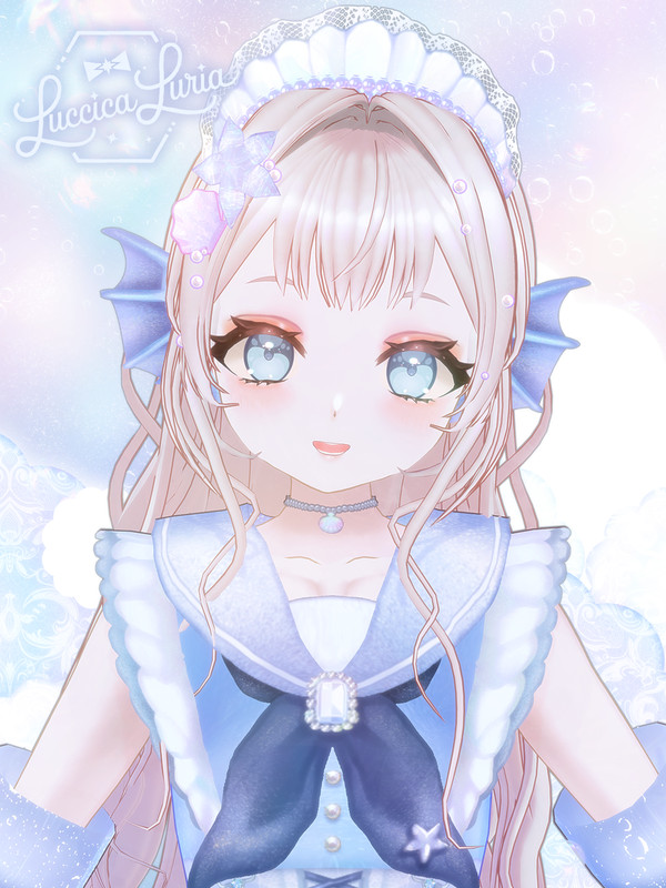【VRoid衣装】海底喫茶メイドコーデ
