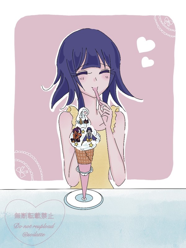 夜一様と砕蜂の🍦カフェデート🐈‍⬛🐝💕💕