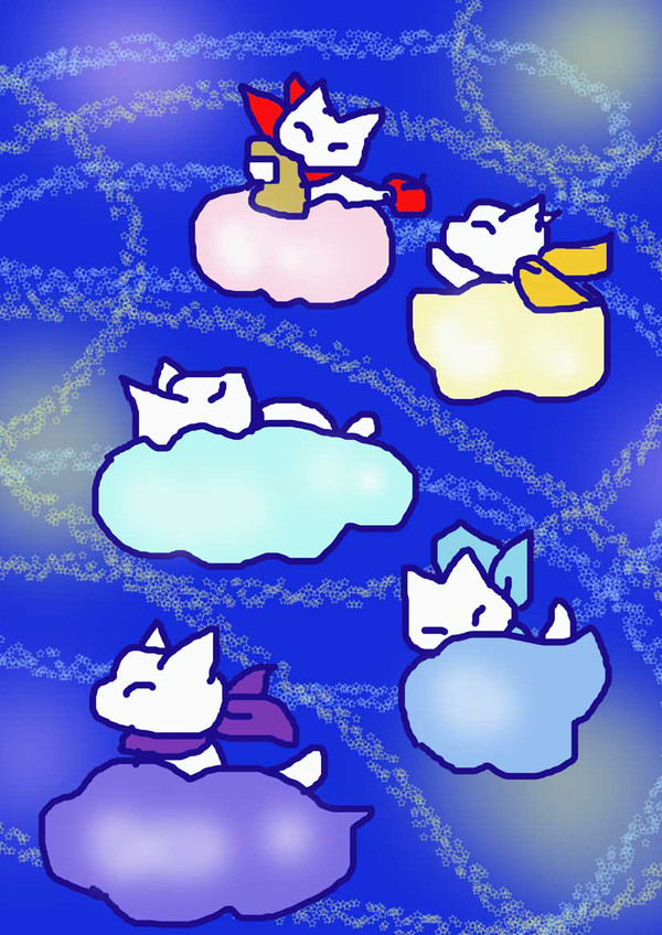 くものりねこ74