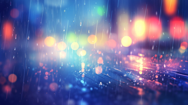 背景_特殊_曇りガラス越しの雨