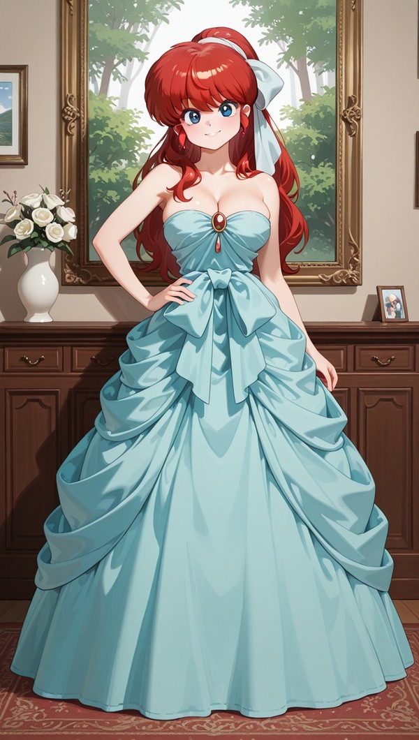 Ranma_chan in party dress