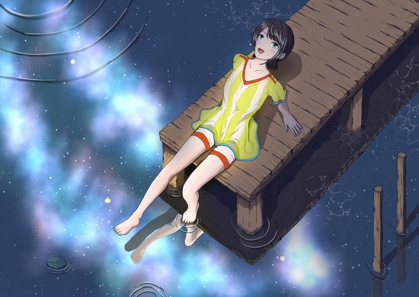 大空と星空