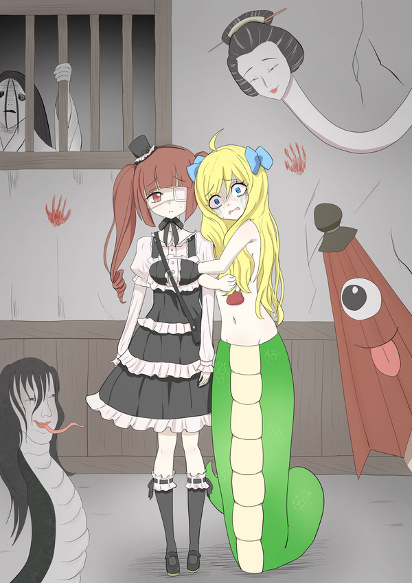 邪神ちゃんとゆりねとお化け屋敷