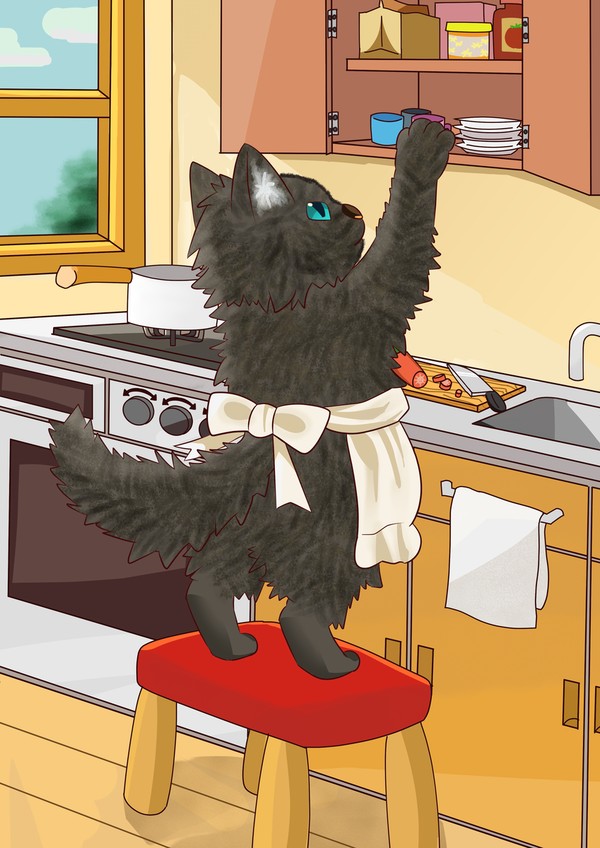 ねこのお手伝いさん