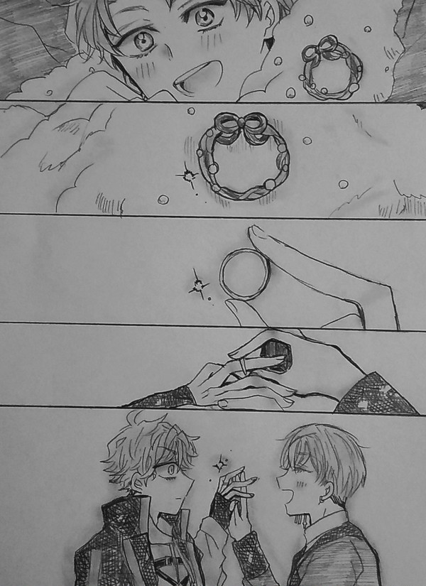 dkmn落書き詰め(カレマス2颯ルイ結婚企画)