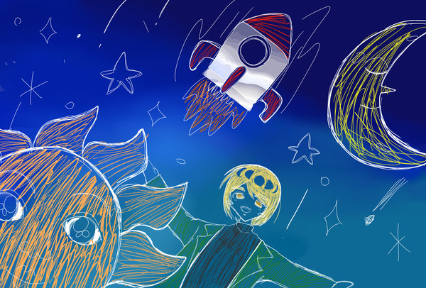 宇宙へ
