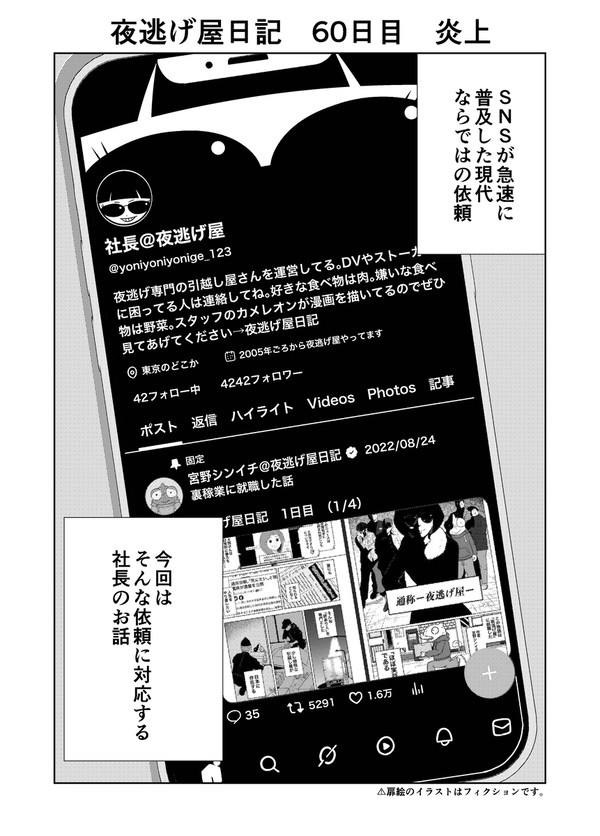 夜逃げ屋日記　60日目