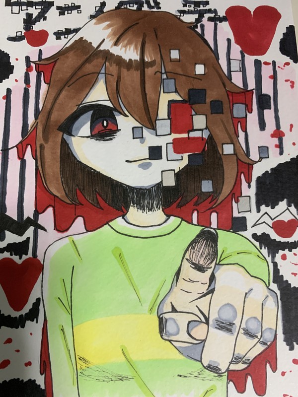 アンダーテール描いた!!
