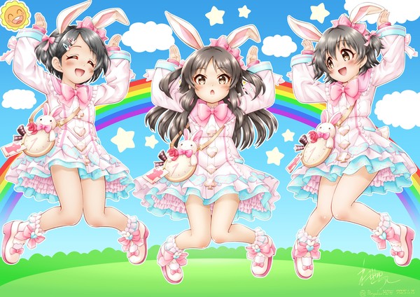 橘ありすちゃんと赤城みりあちゃんと佐々木千枝ちゃん