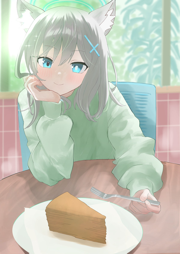 ん、先生から先に食べて。