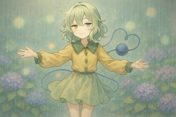 雨とドヤ顔こいしちゃん