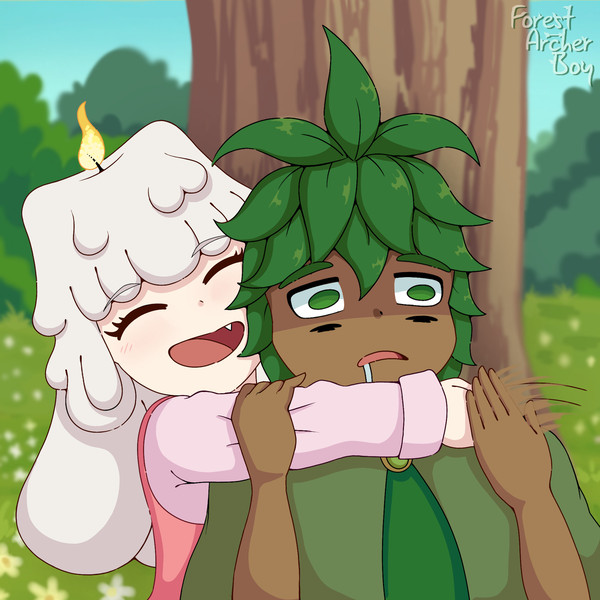 A Candle Girl's hug