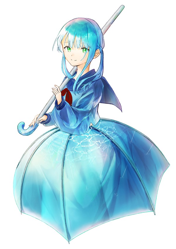 雨の中で