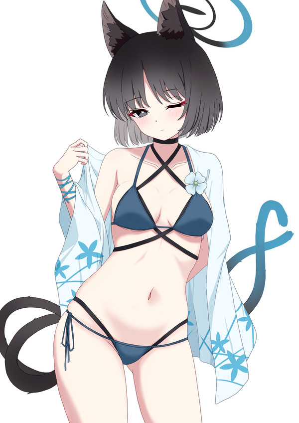 ブルアカ　水着キキョウ