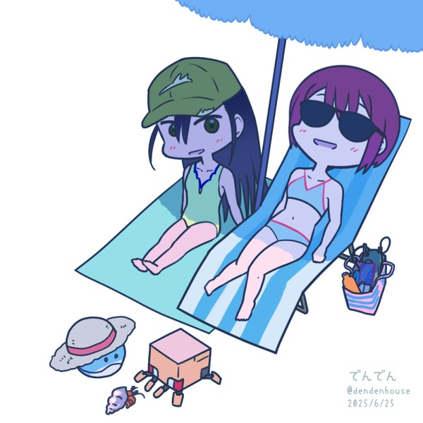 「マチュとニャアンは二人で自在に泳げるのだ。」