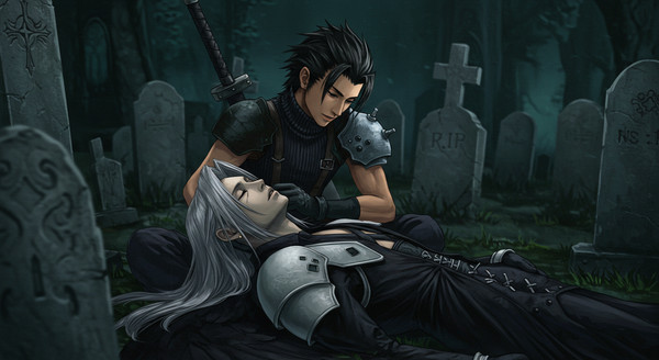 Sephiroth hurt/comfort with Zack