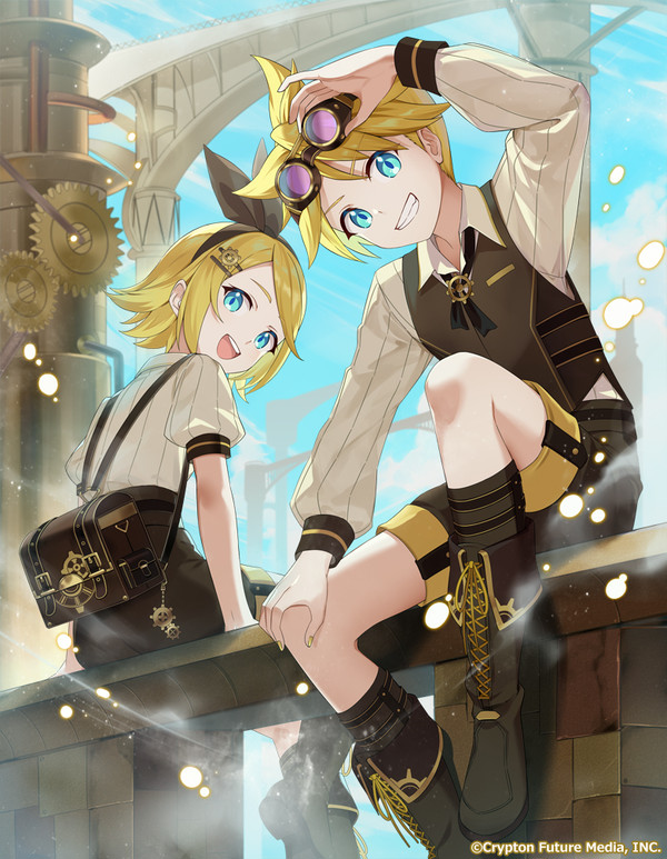 スチームパンク 鏡音リン・レン