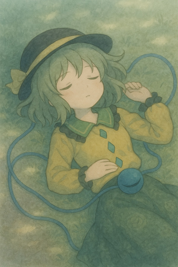 お昼寝をするこいしちゃん