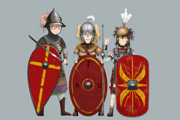 Roman infantries in various ages