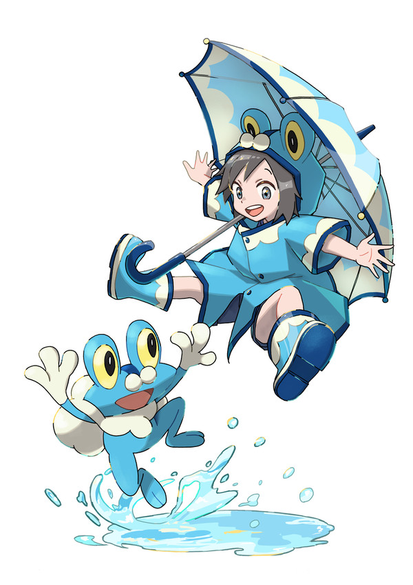 雨の日にケロマツと