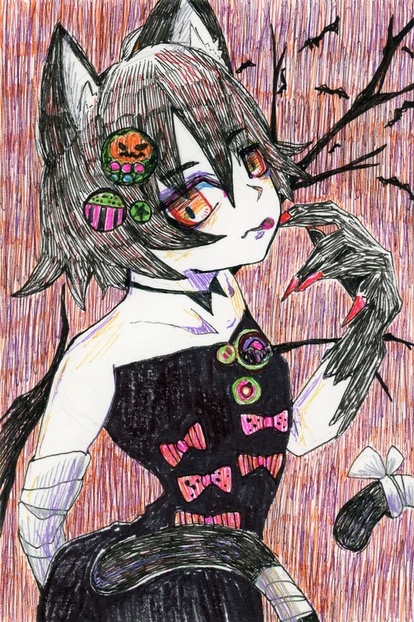 ハロウィン ３  (ペンドローイング)