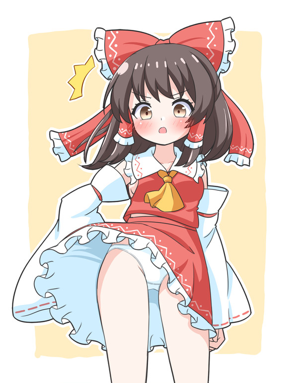 霊夢さんに風が吹く！