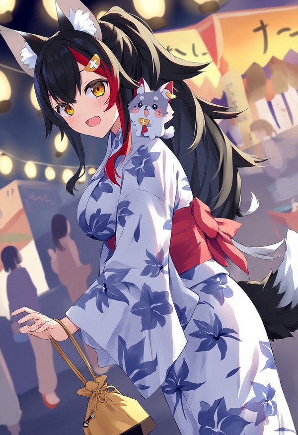はわわ💦フブキとはぐれた~💦