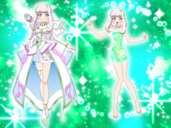 キュアズキューンミッドフォーム♥変身シーン♥初登場！！♥