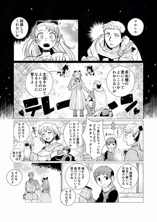 ライオスとマルシル（とチルチャック）の漫画
