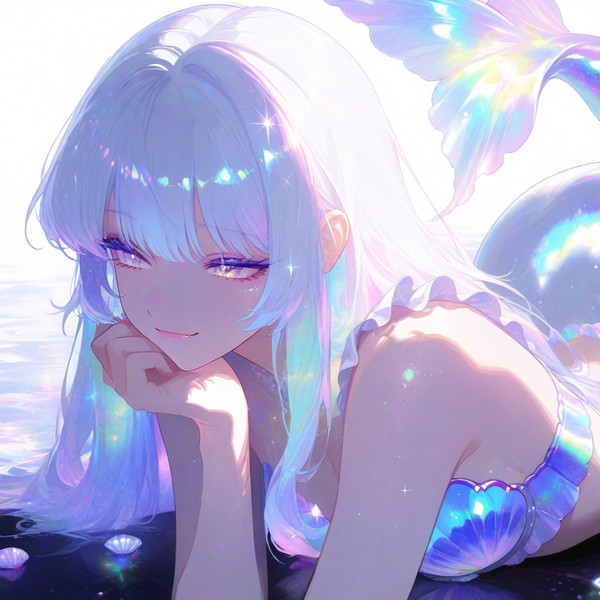 Mermaid in the sea